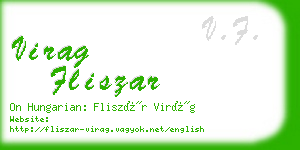 virag fliszar business card